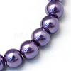 Baking Paint Pearlized Glass Pearl Round Bead Strands HY-Q003-6mm-59-2