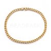 304 Stainless Steel Curb Chain Necklaces NJEW-H493-08G-1