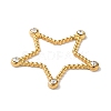 Golden 304 Stainless Steel Rhinestonet Pendants LS-STAS-Q312-02D-G-2