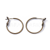 Brass Hoop Earrings KK-I665-26B-AB-1