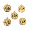 PVD Vacuum Plating 201 Stainless Steel with Rhinestone Pendants STAS-J401-VC1048-4
