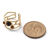 Natural Tiger Eye Finger Rings STAS-Z112-05G-03-5