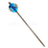 Lampwork & Brass Hair Sticks PW-WG6F808-05-1