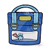 2Pcs Backpack Shaped Plastic Gift Storage Resealable Bags with Handles PL-CBADA12-01A-3