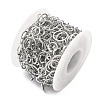 304 Stainless Steel Ring Link Chains CHS-G044-05P-03-3