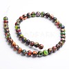 Dyed Natural Imperial Jasper Round Bead Strands G-M274-06-6mm-2