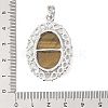 Natural Tiger Eye Pendants G-A226-03P-04-3