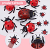 28Pcs 3 Styles PVC Ladybug Display Decoration DJEW-GA0001-93-3