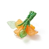 Glass Seed Beaded Pendants PALLOY-MZ01155-02-4