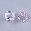 Transparent Acrylic Bead Caps TACR-T007-04E-2