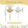 8Pcs 2 Colors Iron & Alloy Hair Bobby Pins PHAR-HY0001-10-2