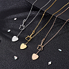 3Pcs 3 Colors Stainless Steel Lariat Necklaces Set NJEW-AN0001-65-7