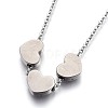304 Stainless Steel Pendant Necklaces NJEW-O110-03-3
