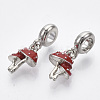 Alloy European Dangle Charms X-MPDL-T004-17P-2