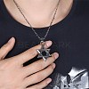 316L Stainless Steel Pendant Necklaces NJEW-BB29805-2