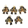 Brass Cloisonne Pendants KK-P251-A01-G-09-1