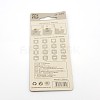 Plastic Craft Punch Keychain X-AJEW-A015-06-5