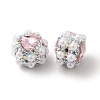 Polymer Clay Rhinestone Beads RGLA-D050-04B-1