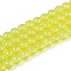 Baking Paint Glass Beads Strands DGLA-Q023-8mm-DB20-1