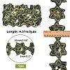Iron on/Sew on Ethnic Style Embroidery Flower Polyester Lace Ribbons OCOR-WH0060-47A-2