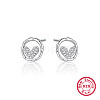 Anti-Tarnish Rhodium Plated 925 Sterling Silver Stud Earring XF5476-3-1