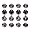 Platinum Plated Alloy Charms X-ENAM-S118-02S-P-2