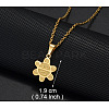 304 Stainless Steel Puerto Rico Pendant Necklaces FS-WG40BBD-04-1