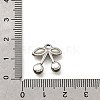 304 Stainless Steel Pendants STAS-C122-06P-3