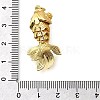 Brass Micro Pave Cubic Zirconia Pendants X-KK-R217-01G-01-3