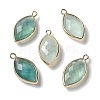 Natural Green Fluorite Pendants G-B009-01G-V-1