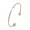 Tarnish Resistant Fashion 304 Stainless Steel Cuff Bangles Torque Bangles BJEW-H473-01P-2