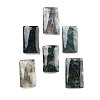 Natural Moss Agate Pendants G-H007-04-1