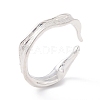 925 Sterling Silver Cuff Ring for Girl Women RJEW-C003-04S-3