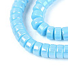 AB Color Plated Opaque Glass Beads Strands GLAA-T026-3x6mm-P06-3