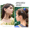 15Pcs 3 Styles 304 Stainless Steel Snap Hair Clip Finding STAS-TA0006-49-8