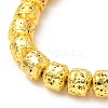 Electroplated Natural Lava Rock Beads Strands G-G984-10G-3