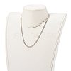 Non-Tarnish 304 Stainless Steel Diamond Cut Cuban Link Chain Necklaces NJEW-JN03368-03-4