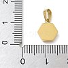 Ion Plating(IP) 304 Stainless Steel Micro Pave Cubic Zirconia Pendants STAS-Z107-02G-05-3
