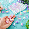 50Pcs 5 Styles UV Plating Rainbow Iridescent Acrylic Beads OACR-TA0004-67F-6
