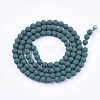 Spray Painted Non-magnetic Synthetic Hematite Beads Strands G-T124-12C-4