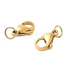 Ion Plating(IP) 304 Stainless Steel Lobster Claw Clasps STAS-AB11-G-02-2