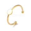 Adjustable 304 Stainless Steel Finger Rings Components STAS-K278-04A-G-1