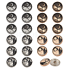 40 Styles 4 Styles Alloy Enamel Buttons FIND-NB0005-79B-1