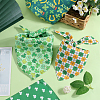 4Pcs 4 Styles Triangle Polyester Pet Handkerchi AJEW-CP0006-08B-06-3