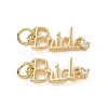 Rack Plating Brass Micro Pave Cubic Zirconia Pendants KK-C008-12G-2