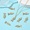 SHEGRACE Brass Micro Pave Clear Cubic Zirconia Pendants XGRQ4G826-690G-4