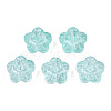 Transparent Spray Painted Glass Beads GLAA-N035-029-C01-2