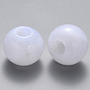 Acrylic Large Hole Beads OACR-R074-04F-2