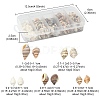 5 Styles Mixed Natural Shell Beads SSHEL-YW0001-03-4