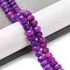 Natural Jade Imitation Sugilite Dyed Beads Strands G-K380-A14-01-2